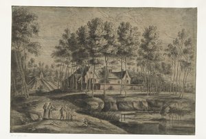 Vue du monastère des Capucins à Tervuren