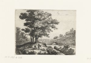 Paysage avec une rivière (Kleine landschappen) - Lucas van Uden