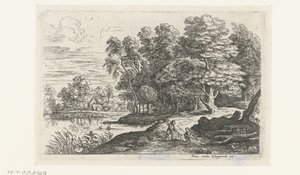 Paysage avec deux jeunes bergers - Lucas van Uden