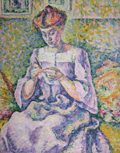 Femme crochetant, 1908 - Lucie Cousturier