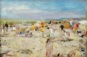 Sur la plage - Lucien Adrion