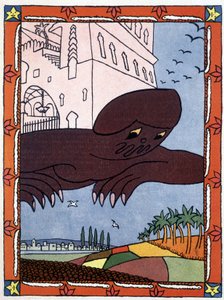 Un génie - dans "Les Mille et Une Nuits" ill. par Lucien Laforge (1889-1952) - Lucien Laforge