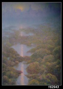 Ma mère, soirée avec vue sur Ys - Lucien Levy Dhurmer