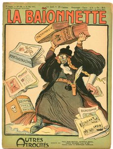 Couverture de "La Baïonnette", satirique en couleurs - Lucien Metivet