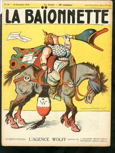 Couverture de "La Baionnette", Satirique en Couleurs