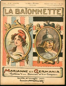 Couverture de « La Baïonnette », Satirique en Couleurs - Lucien Metivet