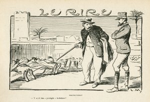 Illustration dans Le Rire, 04/05/12 - Protectorat colonisation (gravure) - Lucien Metivet