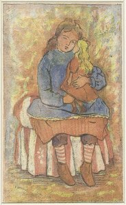 Fille avec poupée
