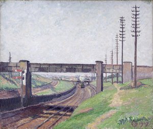 Pont ferroviaire de Wells Farm, Acton - Lucien Pissarro
