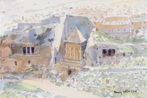 Tombes anciennes dans la vallée du Cédron, Jérusalem - Lucy Willis