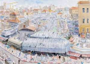 Vue depuis le balcon, Mahane Yehuda, Jérusalem - Lucy Willis