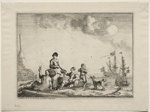 Vendeur de poissons, 1701 - Ludolf Backhuysen