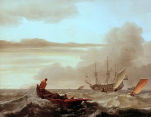 L.Backhuysen, Mer agitée - Ludolf Backhuysen