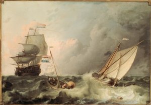 Voiliers sur mer agitée - Ludolf Backhuysen