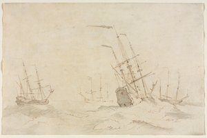 Navires, seconde moitié du 17ème siècle - Ludolf Backhuysen