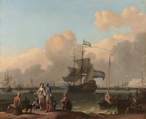 Le Y à Amsterdam, avec la frégate 