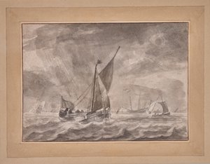 Navires dans une tempête