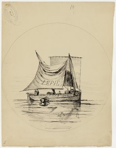 Conception de la plaque pour E. Leveille - Ludovic Napoléon Lepic
