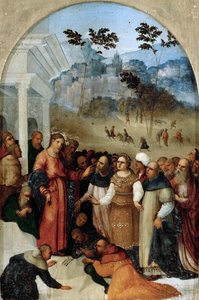 Le Christ et la femme adultère, vers 1527 - Ludovico Mazzolino