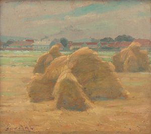 Récolte, vers 1910 - Ludovit Cordak
