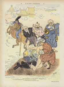 Ju-jitsu au congrès. Illustration pour Le Rire