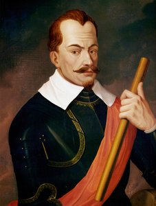 Albrecht Wallenstein, duc de Friedland, feld-maréchal impérial pendant la guerre de Trente Ans, assassiné par ses propres officiers en 1634 à Eger ... (peinture sur toile) - Ludwig Ferdinand Schnorr von Carolsfeld