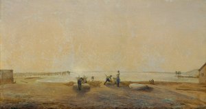 Paysage au lac de Neusiedl - Ludwig Ferdinand Schnorr von Carolsfeld
