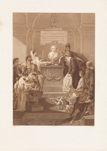 Représentation allégorique avec pierre commémorative pour Jan Nieuwenhuyzen, décédé en 1806 - Ludwig Gottlieb Portman