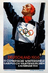 Affiche des IV Jeux Olympiques à Garmisch-Partenkirchen