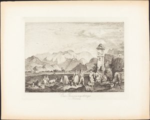 Das Tännnengebirge bei Salzburg - Ludwig Richter