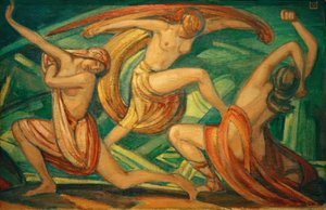 Trois femmes dansant