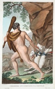 Hercule et Cerbère, Livre VII, illustration des Métamorphoses d