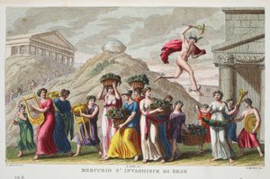Mercure tombe amoureux de Hersé ou Mercurion s