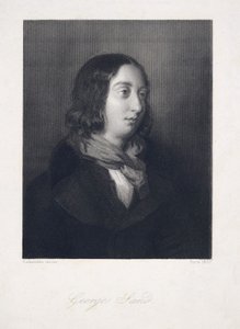 Portrait de George Sand, pub. 1837 (gravure) - Luigi Calamatta