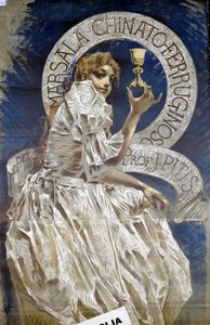 Publicité pour le digestif italien Marsala. Peinture de Conconi. - Luigi Conconi