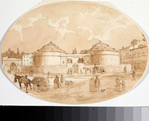Vue de la place Porta al Prato à Florence