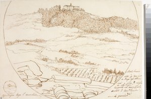 Vue du mont Senario près de Florence - Luigi Garibbo