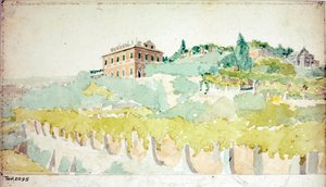 Vue de la villa du marquis Gian Carlo di Negro connue sous le nom de Villetta Di Negro à Gênes