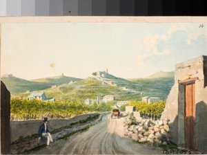 Vue sur le sanctuaire Nostra Signora del Monte, Gênes - Luigi Garibbo