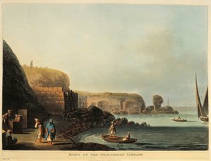 Égypte, Alexandrie, Ruines de la Bibliothèque de Ptolémée - Luigi Mayer