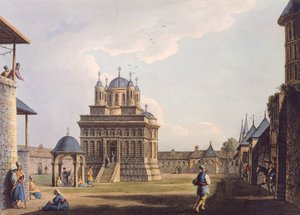 Couvent de Santa Maria, Grèce, 19ème siècle, Gravure