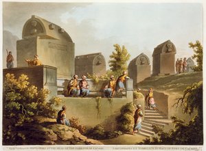 Sarcophages et sépulcres à la tête du port de Cacamo, de 