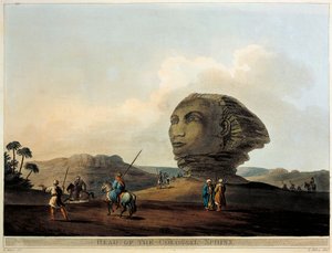 Tête de sphinx en Égypte de Vues d