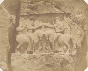 Bas-relief à Nakshi Rustam, 1858