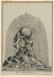 Fontaine avec Atlas et Hercule - Luigi Righetti
