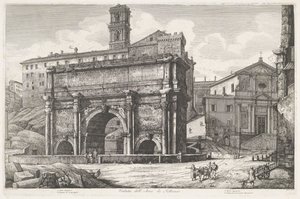 Arc de Septime Sévère à Rome - Luigi Rossini