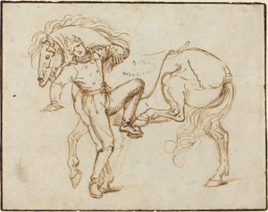 Cavalier montant un cheval - Luigi Sabatelli I