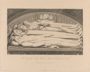 Le Conseiller, Roi, Guerrier, Mère et Enfant, dans la tombe