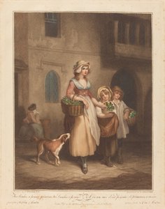 Deux Belles pour un Sou, Primevères - Luigi Schiavonetti after Francis Wheatley