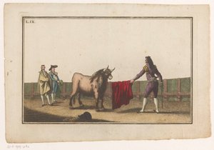 Matador défiant un taureau (Collection des principales passes d
